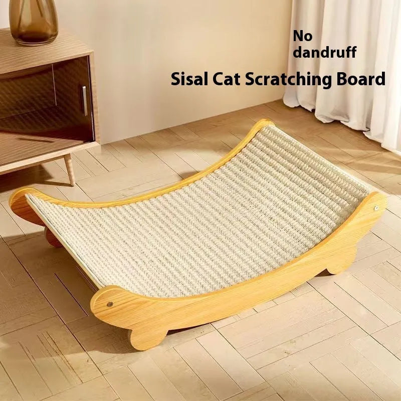Sisal blanket cat scratch board in pastoral style design
