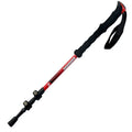 Telescopic trekking pole with 7075 aluminium alloy shaft, EVA handle, tungsten steel tip and outer lock, 63-135cm