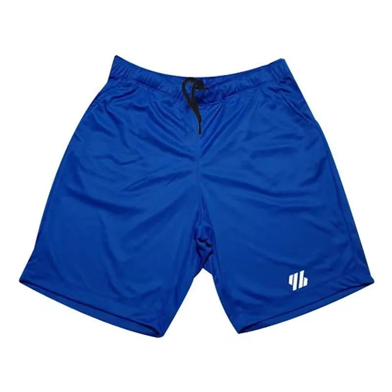 Metal silk fabric sports shorts in a loose fit for running, shown in one of nine available colours.