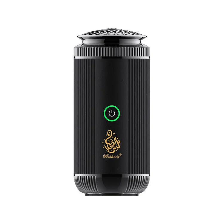 Zinc alloy electronic burner with electroplated finish, Type-C powered, in black for car aromatherapy use