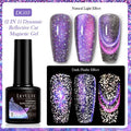 Diamond In The Debris cat eye UV gel nail polish in six colour styles with glitter and diamond fragments