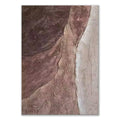 Handmade brown texture abstract oil painting on rolled frameless canvas for modern wall decor