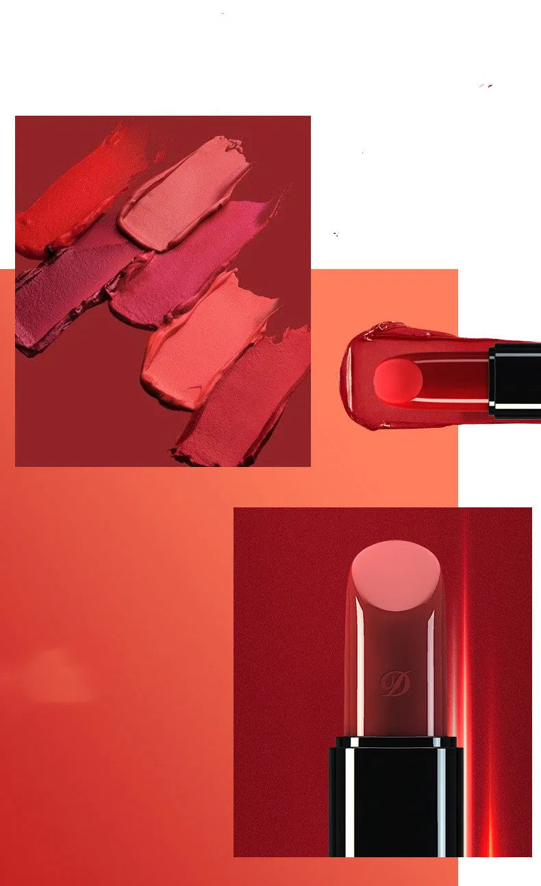 Matte lipstick in shade Highlight Salmon Pink with waterproof long-lasting formula and phytosterols