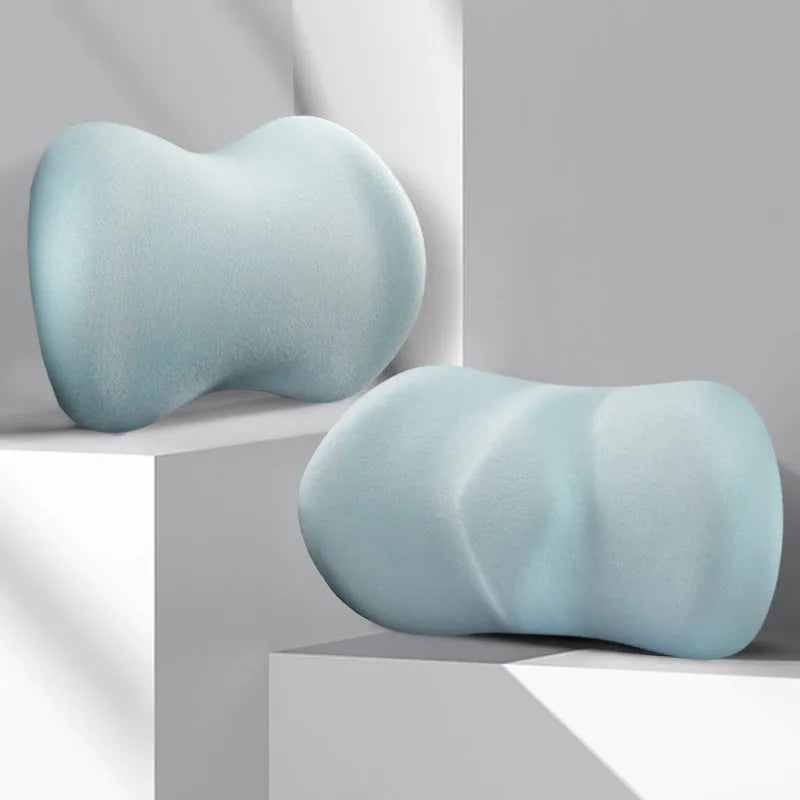 Car seat headrest pillow and lumbar support pillow set in five colour options