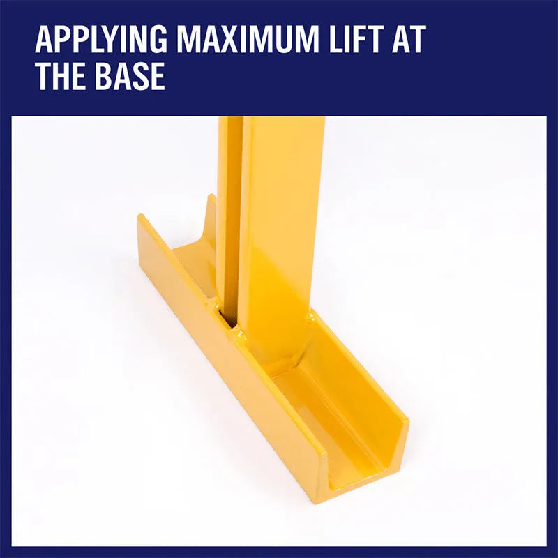 Manual steel pile puller with fence post for landscaping and animal husbandry use