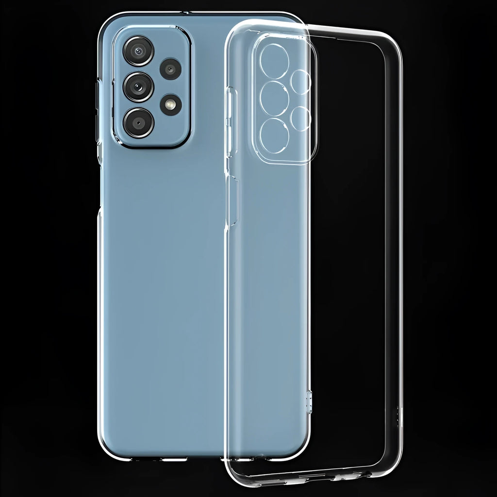 Transparent TPU phone case for Samsung with shockproof fine hole design and all-inclusive cover