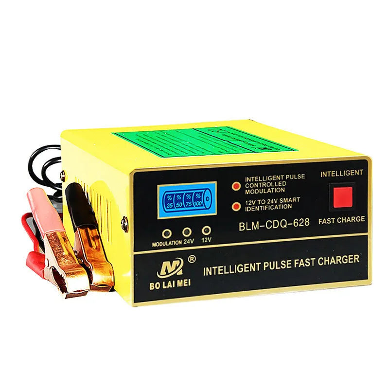 BT 168 12V and 24V automobile battery charger with American Standard plug.