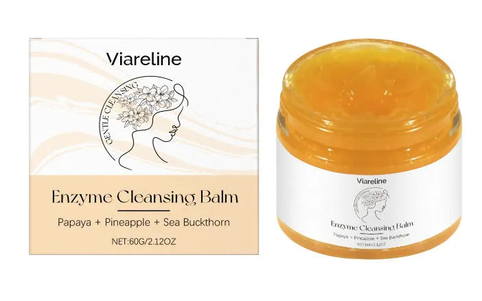 60 g jar of deep cleansing makeup remover cream with coconut oil and plant extracts.