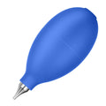 Blue rubber dust removal air blowing cleaning tool for cameras and phones.