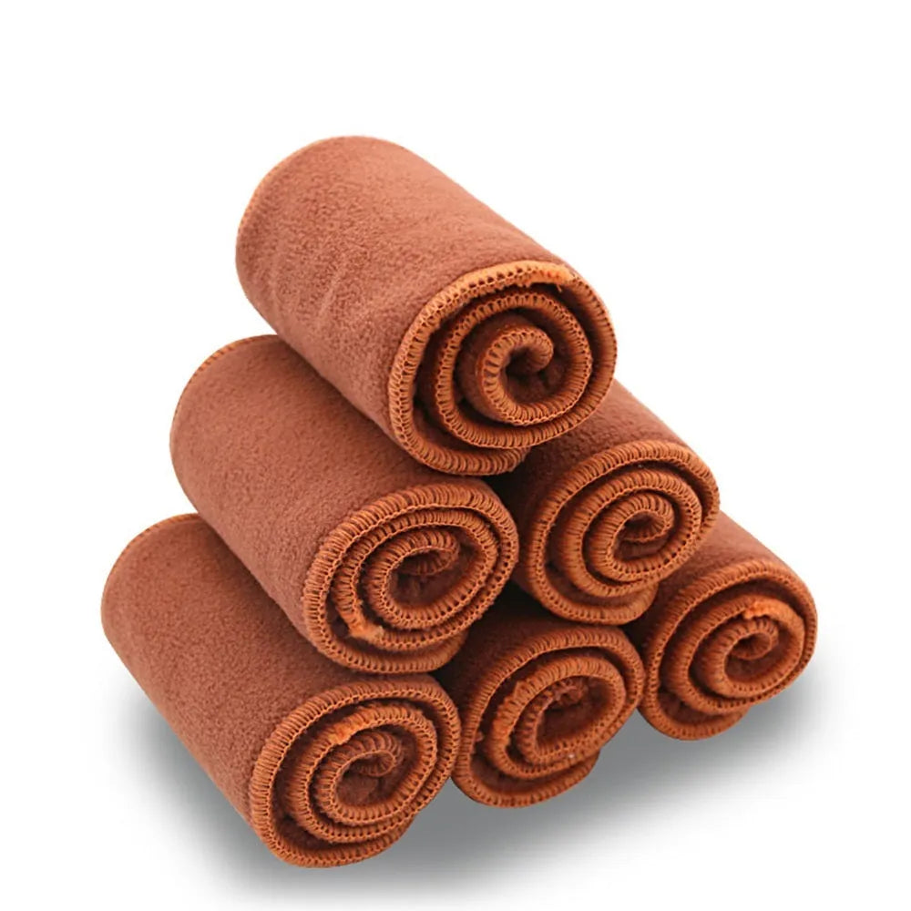 Brown coffee fiber baby cloth diaper insert urine pad 350x135mm washable reusable nappy liner