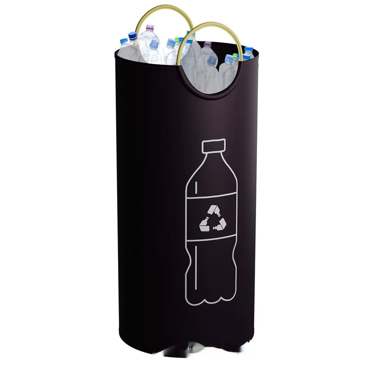 Round portable trash can with 38x72cm dimensions in PP material for office and outdoor use