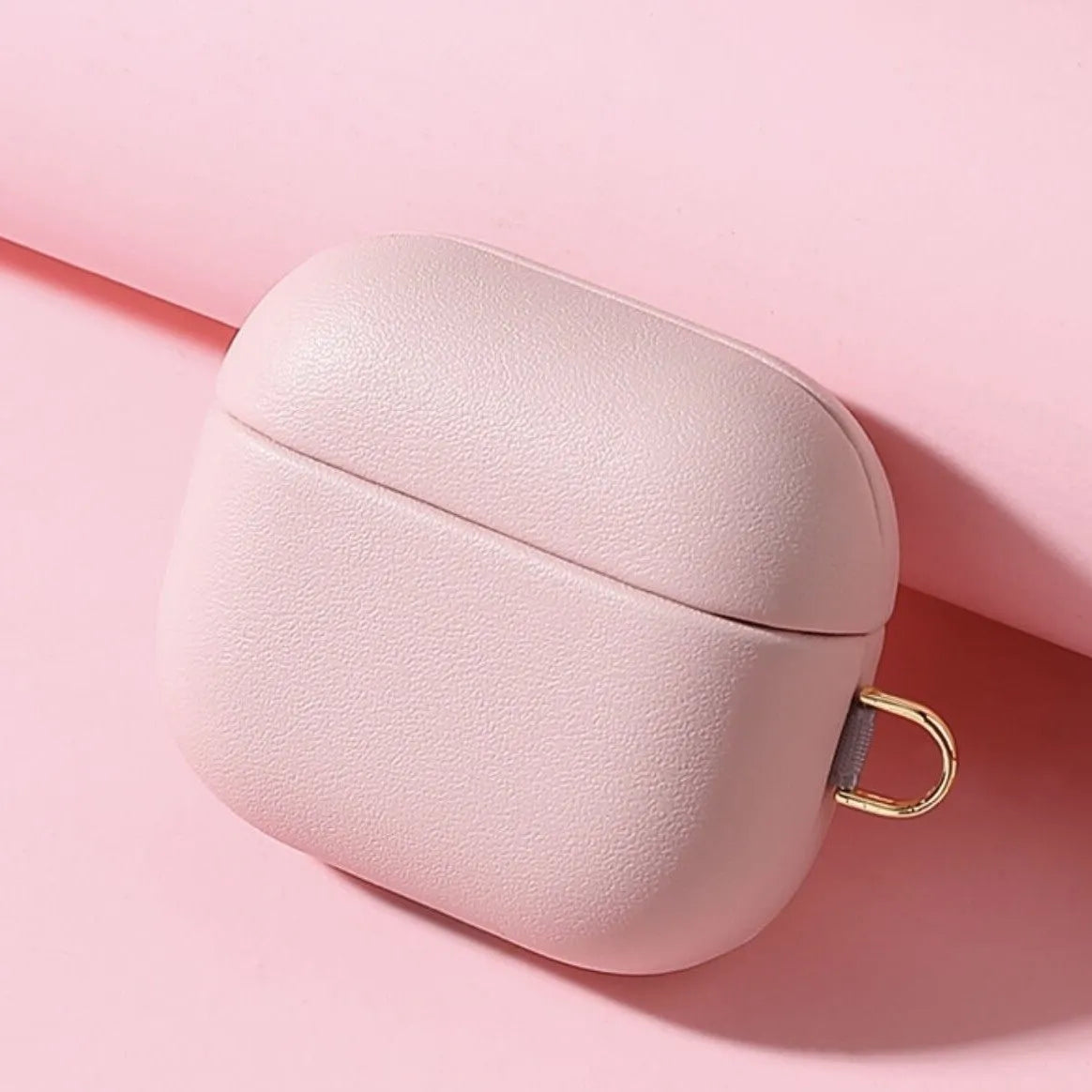 Genuine cowhide leather earphone sleeve for AirPods 3, Pro and Pro 2 with magnetic closure, shown in a listed colour