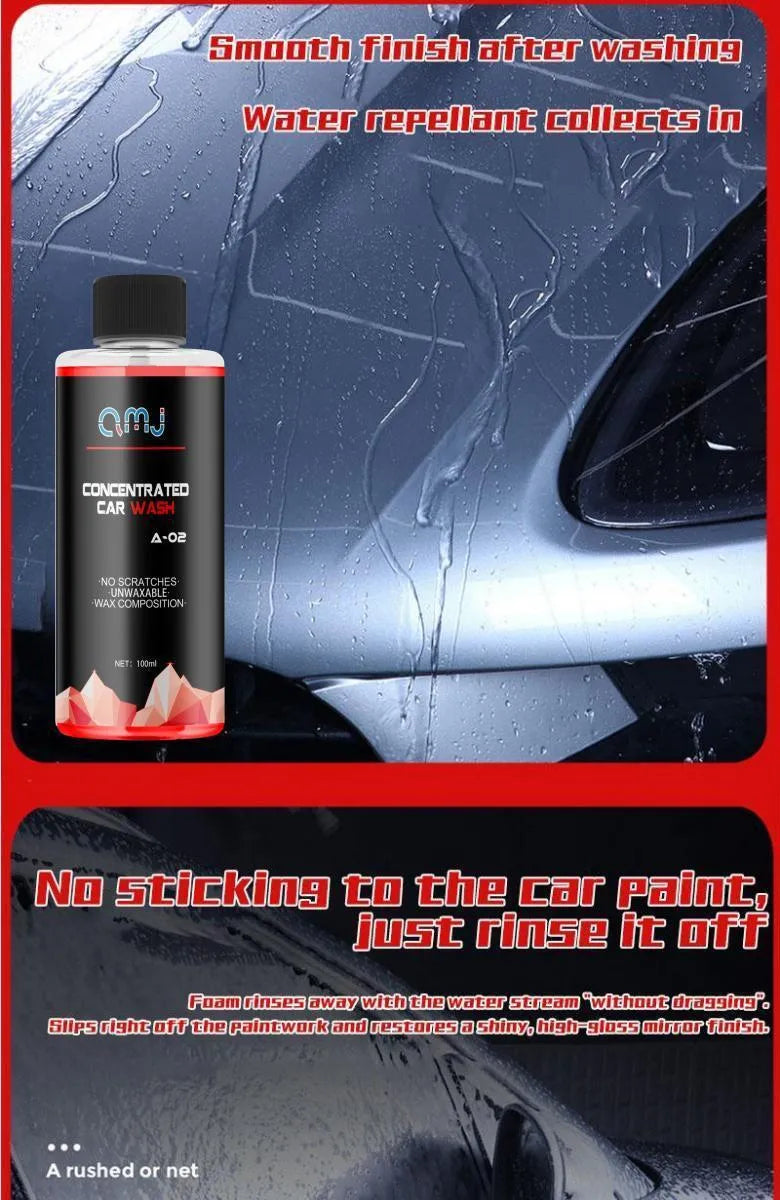 100ml bottle of super concentrated high foam car cleaner spray for decontamination