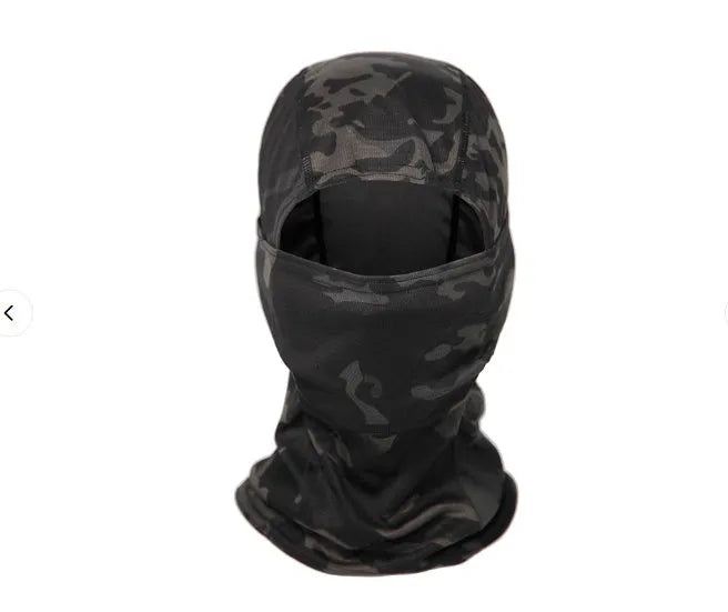 Men's sun protection fishing mask windproof pullover face cover in snow colour for outdoor sports