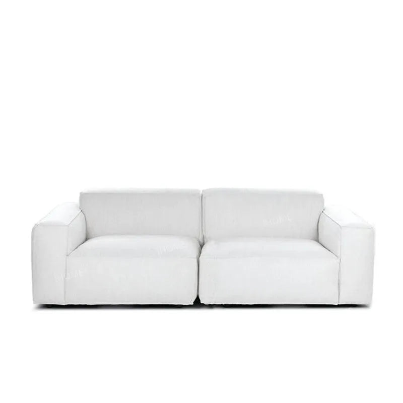 Modern velvet L-shaped sofa combination in beige, 200cm or 275cm width, sponge filled
