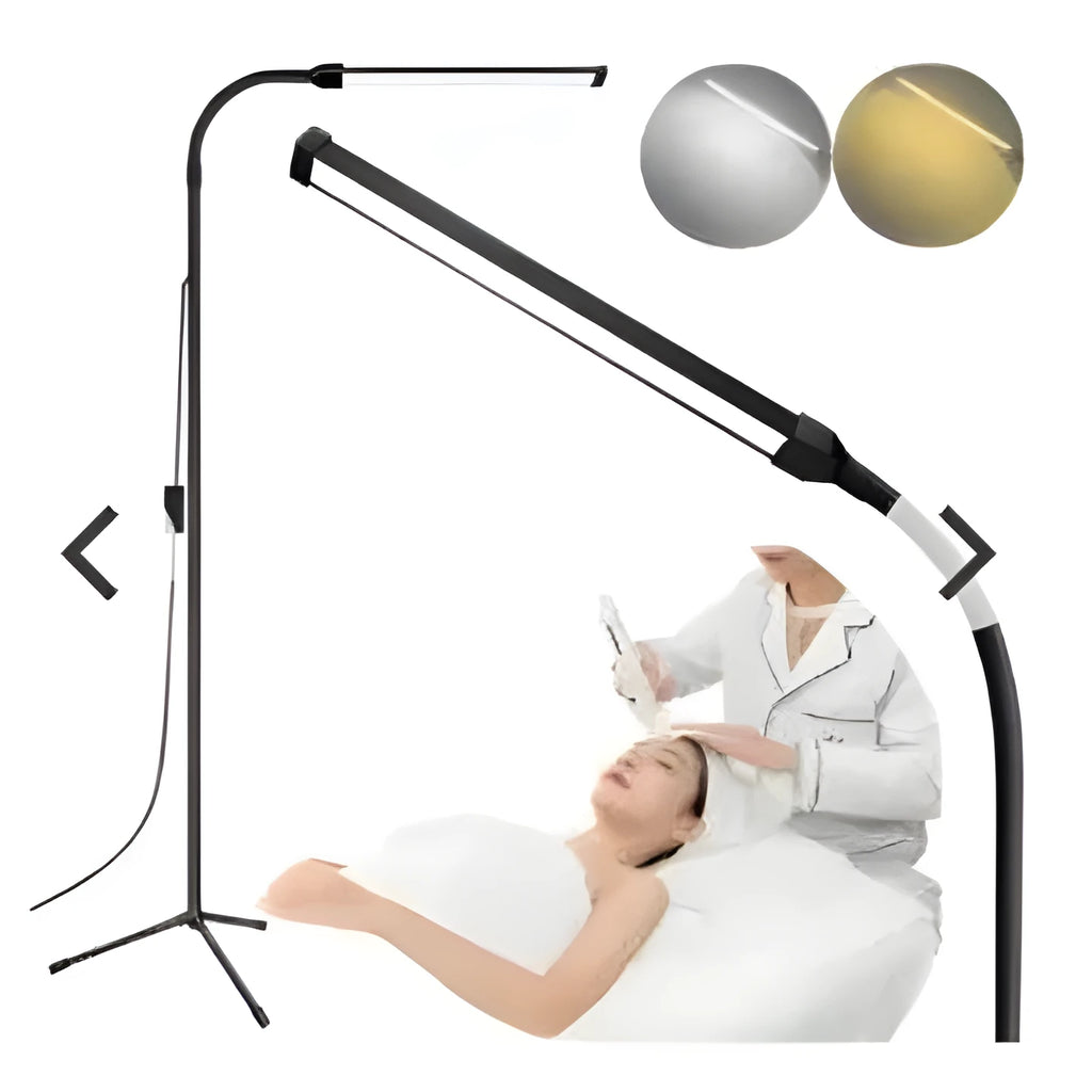 Beauty nail tattoo LED fill light floor table panel with aluminium shade modern simplicity style