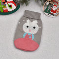 Thickened acrylic pet sweater for dogs and cats in multiple colour patterns, size options from 6 to 28