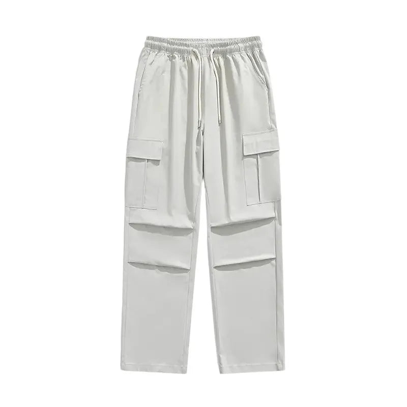 Summer thin mountain outdoor sports casual pants for men in black, light gray, and Army Green