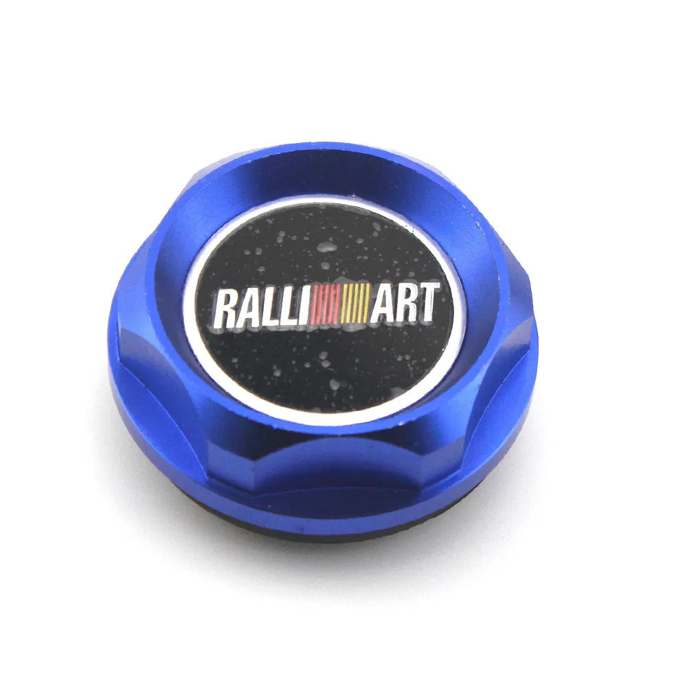 Aluminium alloy oil filter cap for Mitsubishi cars in a selection of six colours