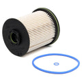 Diesel fuel filter element with gasket for Vauxhall Opel Astra K models showing 106mm height