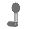 Silver magnetic aluminium alloy desktop wireless charging stand for universal phones with built-in charging pad