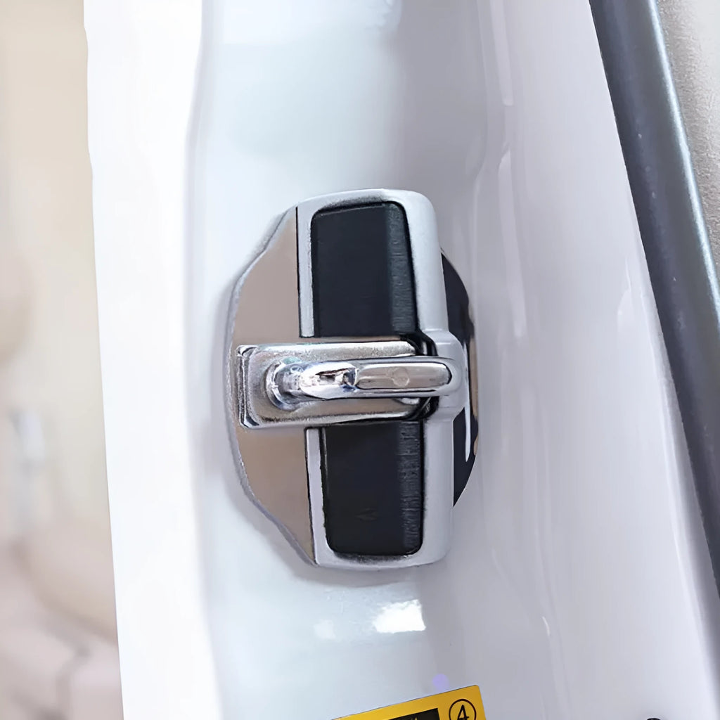 Toyota Prius 2023 TRD door lock cover in silver with 3M adhesive backing for paint protection