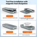 Thunderbolt 4 external SSD enclosure with aluminium case and cooling fan for M.2 NVMe drives