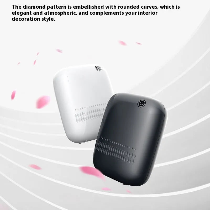 Square plastic ultrasonic aroma diffuser in black or white with Bluetooth, 36-45dB low noise, automatic home use