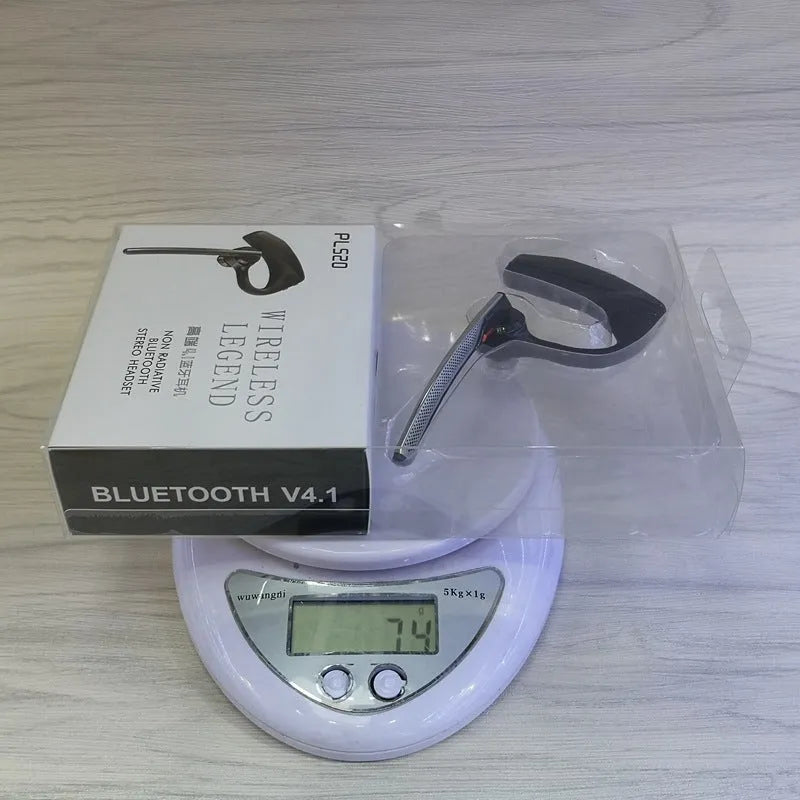Black stereo Bluetooth sports headphones with a USB port and battery display feature.