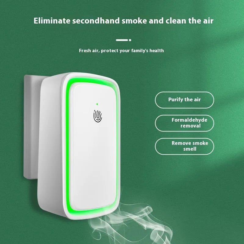 White wall-mounted anion air purifier for household use, removes formaldehyde and PM2.5, 21-30 square metre coverage