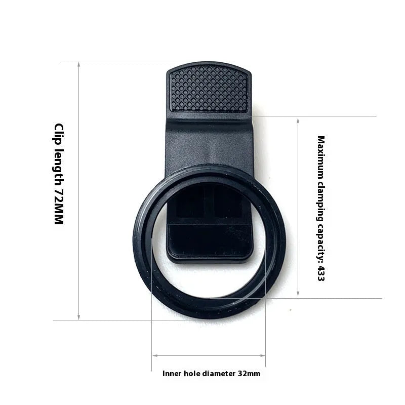 37mm universal clip mobile phone lens filter adapter with golden spiral teeth