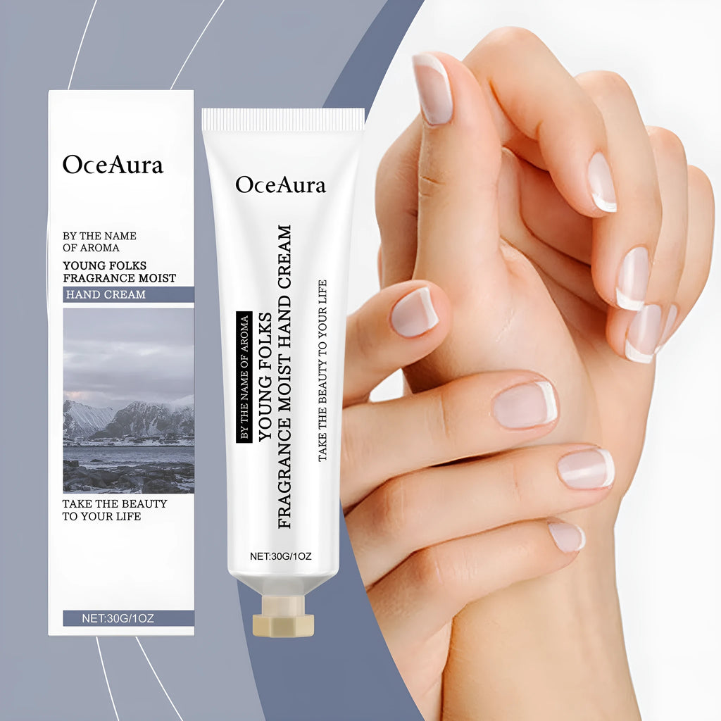 30g tube of moisturising fragrance hand cream with hyaluronic acid.