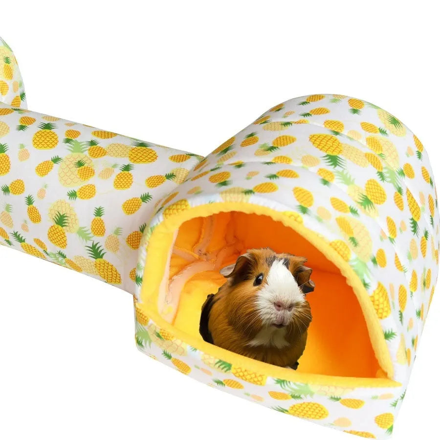 Small pet nest bed made of soft polyester in a colourful pattern, suitable for hamsters and guinea pigs
