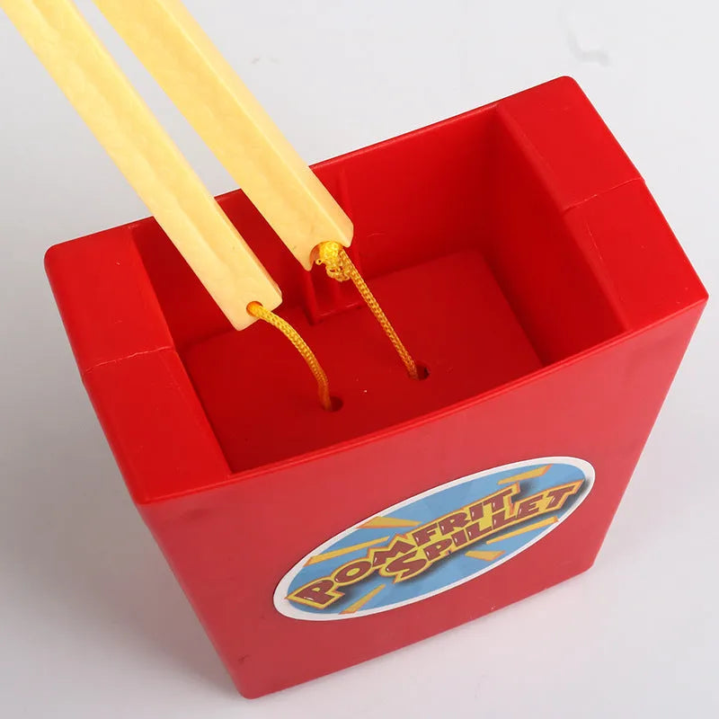Multiplayer French Fries Toy desktop party game set in plastic box for children aged 4-6