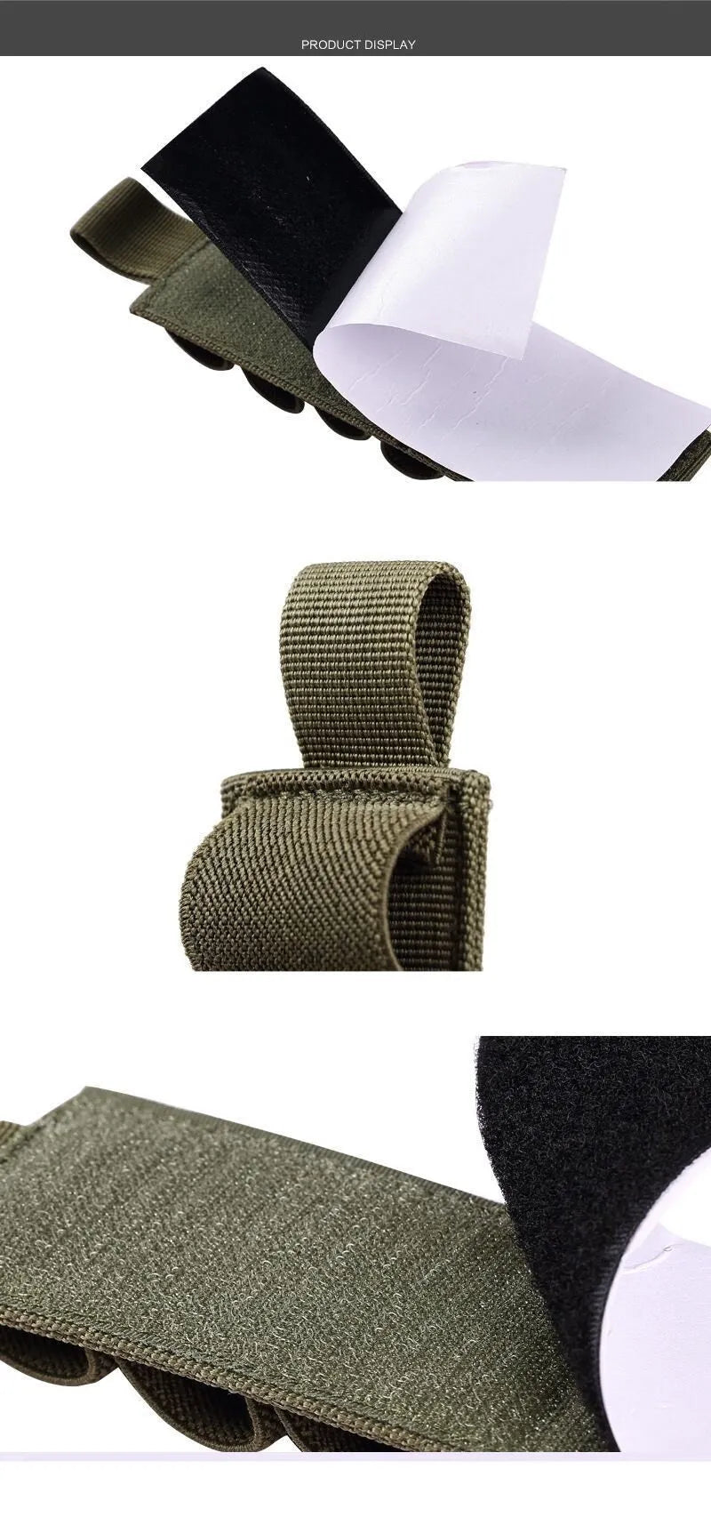 Tactical outdoor 6-hole storage sticker accessory bag in 1000D nylon fabric