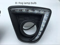 Set of two silver electroplated LED daytime running light bulbs for Mazda CX-5 on 12V voltage