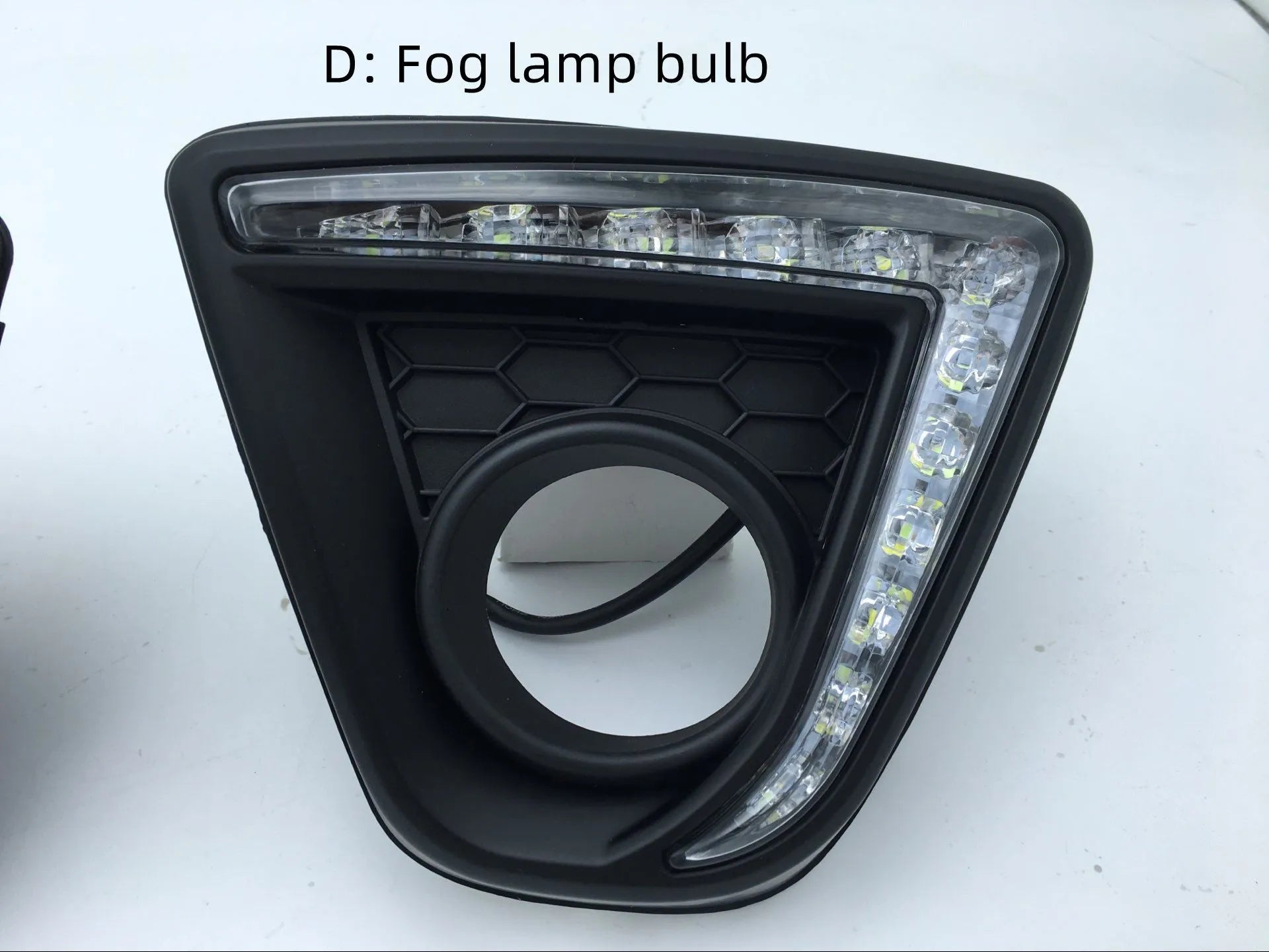 Set of two silver electroplated LED daytime running light bulbs for Mazda CX-5 on 12V voltage