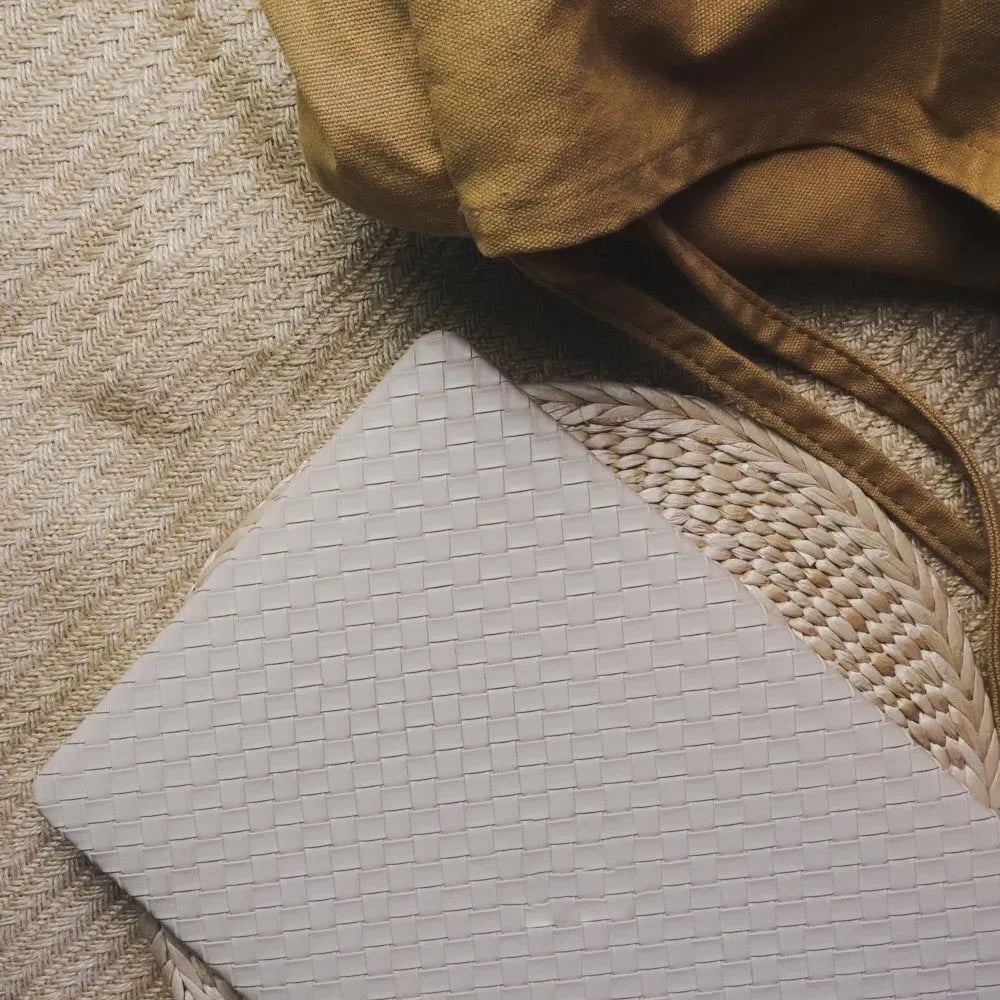 Milk tea colour woven leather laptop case for MacBook Air and Pro models, protective shell