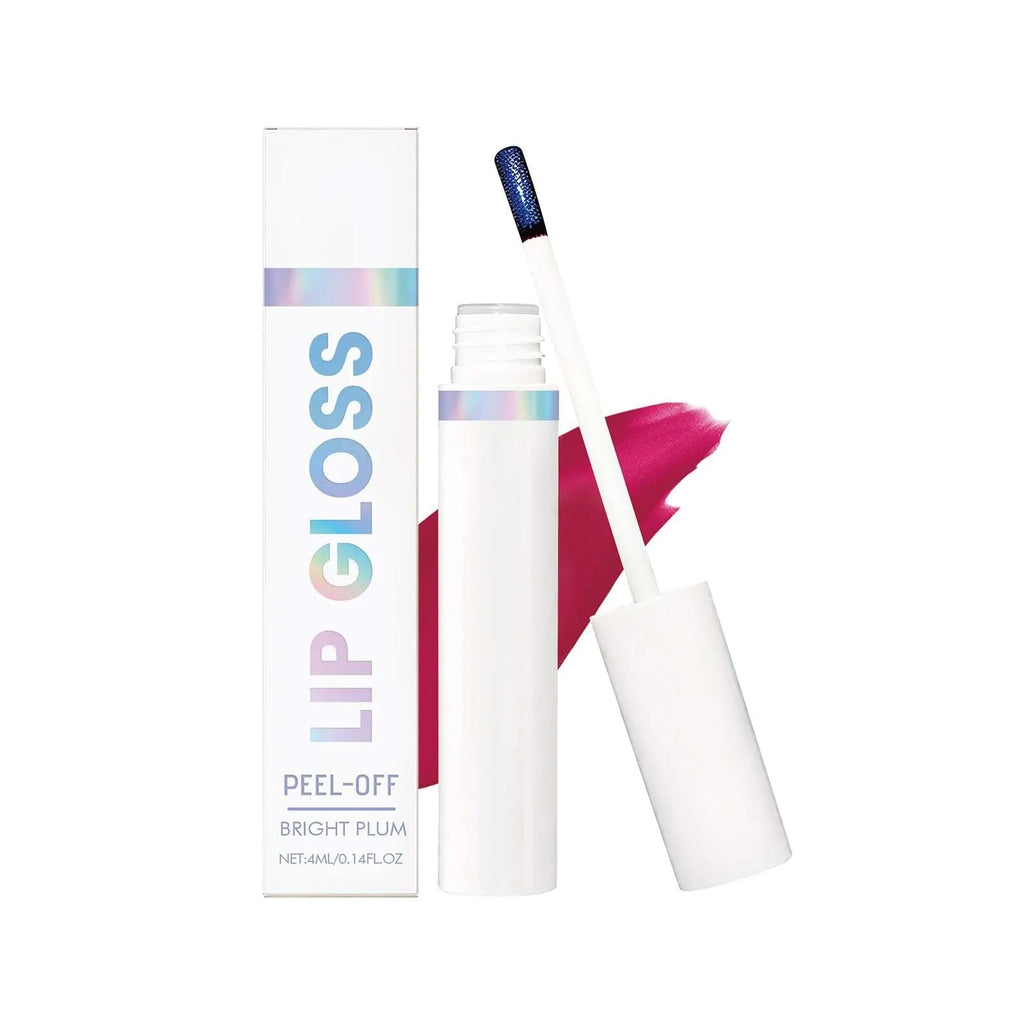 Moisturising glossy lip gloss 4ml bright plum portable lip makeup tube 1.68x11.2cm