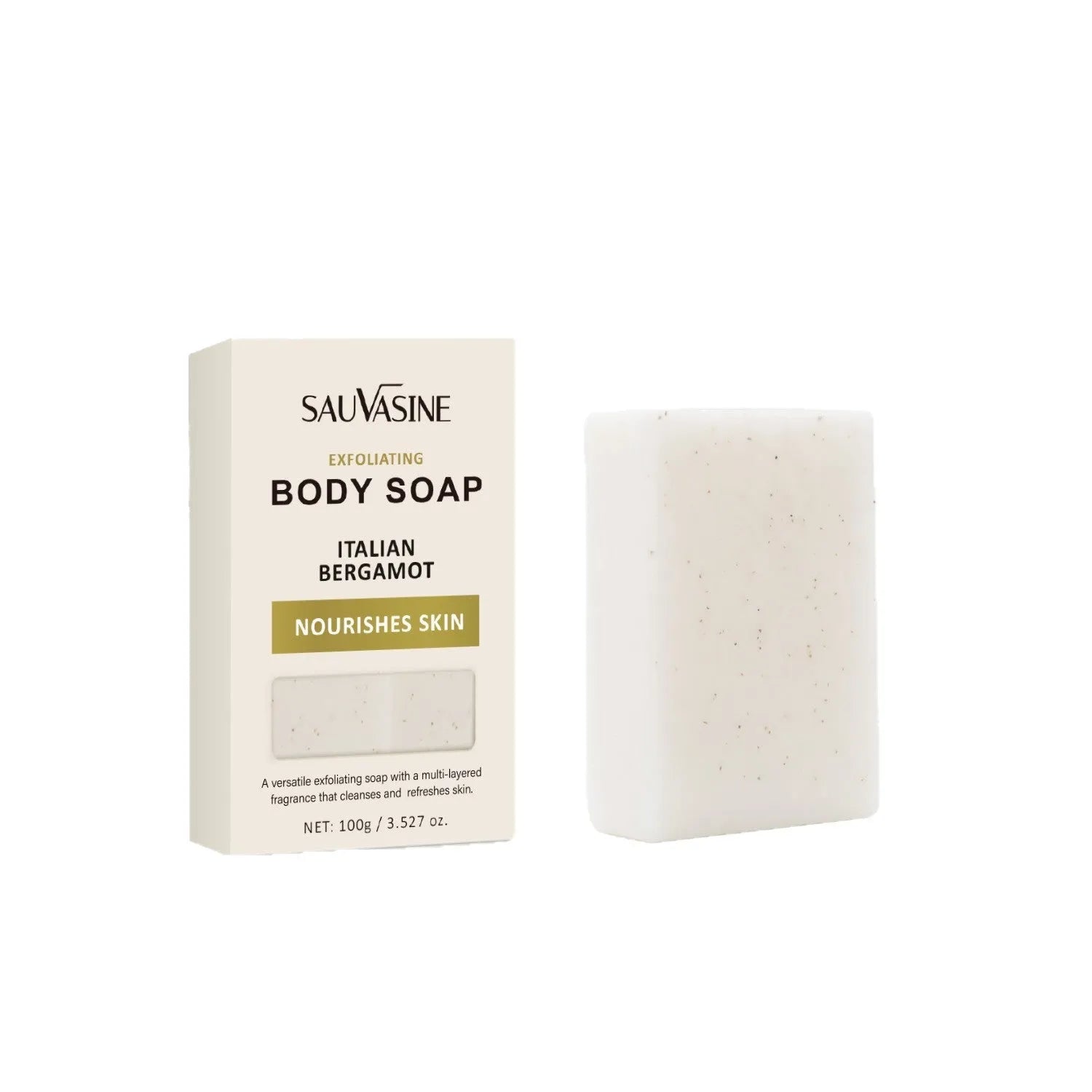 Manual bath soap bar with exfoliating and moisturising properties for adult body cleansing