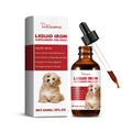 60ml pet dog syrup bottle with mint extract, purified water, and erythritol, measuring 3.3cm x 12cm
