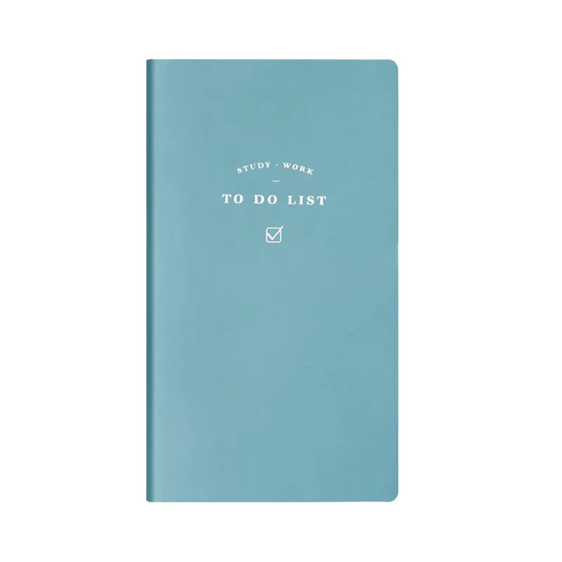 Simple Style A6 notebook with PU cover in four colour options showing 96 pages of eye protection writing paper