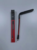 Smart gesture-sensing USB night light in red and black, compact 222x27mm size, three-colour LED ambient light