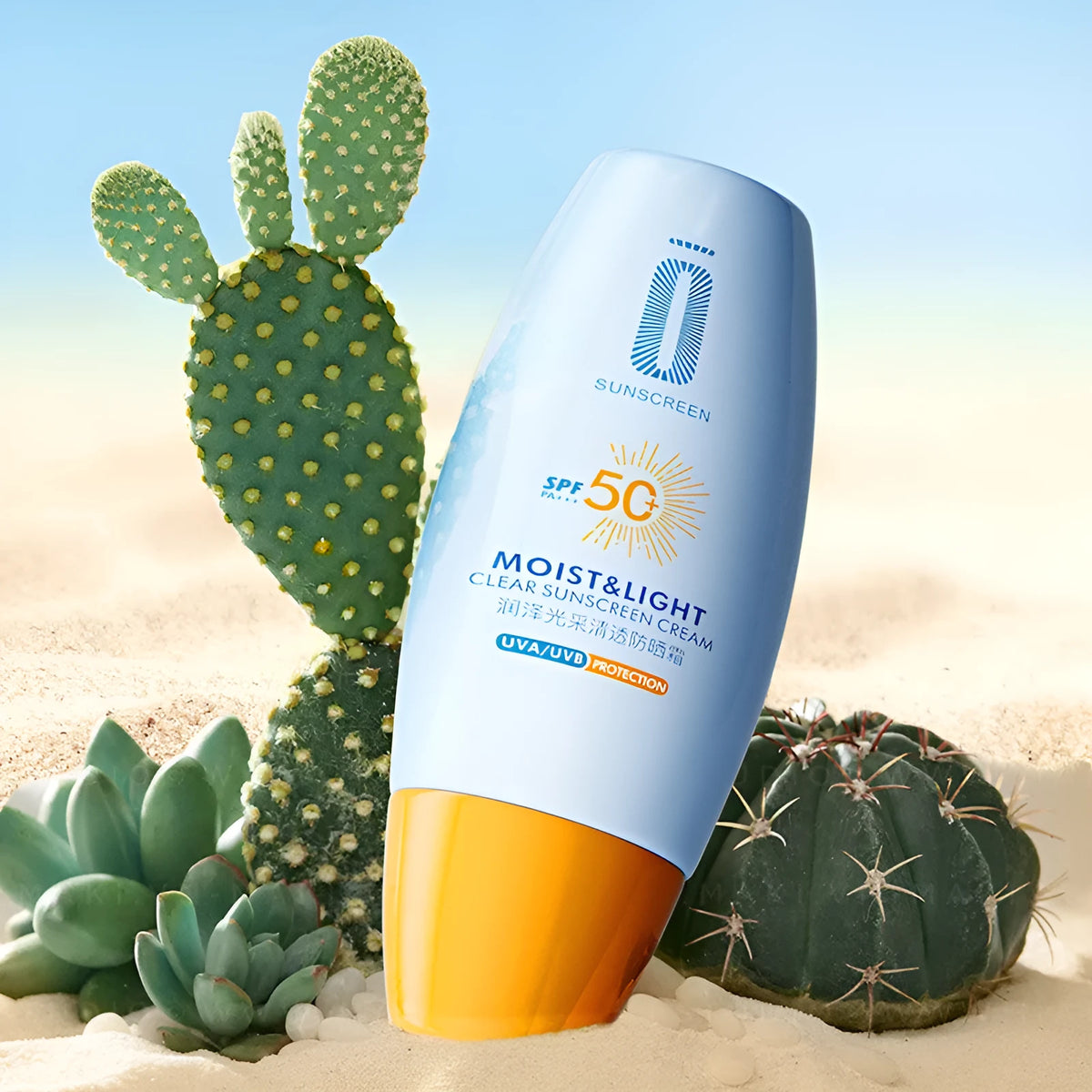 Water locking moisturizing sunscreen cream 30g tube for face and body, lasting sun protection and hydration