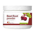 150g jar of apple-flavoured beetroot powder drink mix with vitamin C, magnesium, and potassium