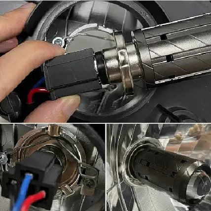 Chunfeng 150NK motorcycle LED headlight conversion kit with integrated far and near bulbs