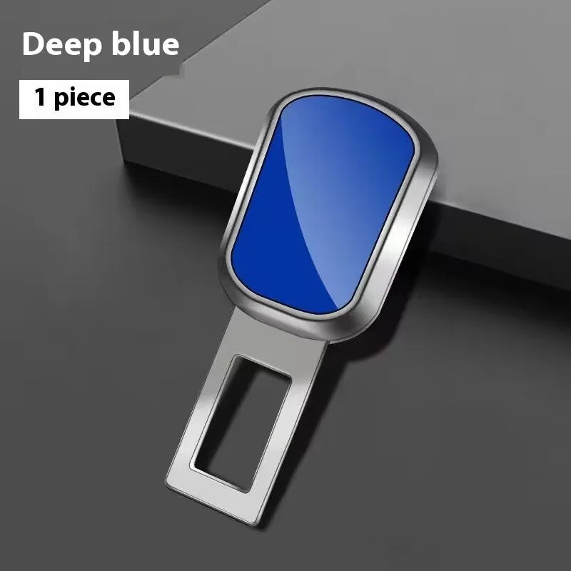 Zinc alloy car safety plug with bayonet seat belt extension joint in chrome colour, no car logo