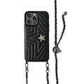 Rivet Crossbody High Sense Phone Case Anti-Fall Leather Protective Cover for iPhone 15 15 Plus 15 Pro 15 Pro Max 14 Pro Max 14 Pro 14 Plus 14 13 Pro Max 13 Pro 13 12 Pro Max 12 Pro 12 11 11 Pro Max Black Milk Apricot