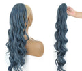 Big wave drawstring ponytail wig in matte high temperature silk chemical fiber, colour AK13-2