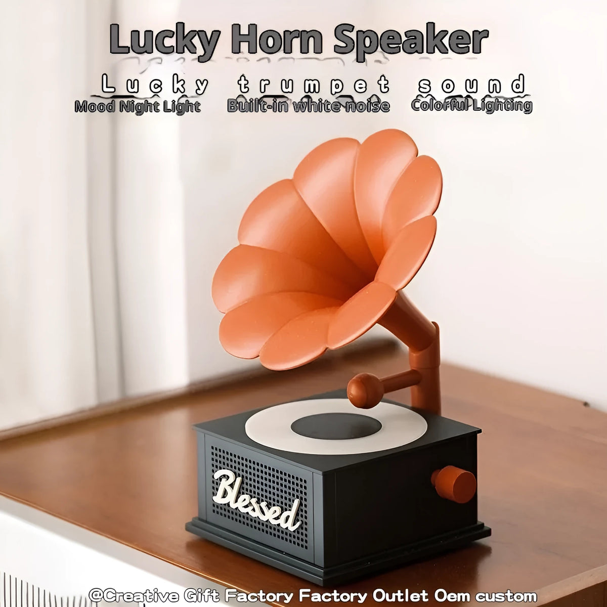 Retro Bluetooth speaker in black red, gray white or lotus pink, 36x120x200mm, with 20Hz-20KHz frequency range and white noise atmosphere.